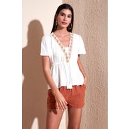 Lela 611BZ0282 Ekru Kadın Bluz