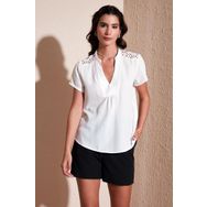 Lela 611BZ0286 Ekru Kadın Bluz