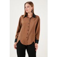 Lela 611GO0178 Camel Kadın Gömlek