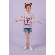 Lela 6211027 Lila Kız Çocuk T-shirt