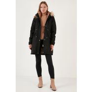 Lela 6403346 Siyah Kadın Parka
