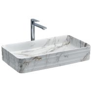 Lena E-2106M1 Tezgah Üstü Porselen Lavabo