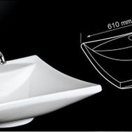 Lena E-4050 Tezgah Üstü Porselen Lavabo