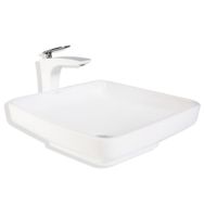 Lena E-4416 Beyaz Tezgah Üstü Porselen Lavabo