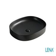 Lena EY-4712MS Mat Siyah Tezgahüstü Lavabo