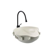 Lena EY-9102 Mat Beyaz Tezgahüstü Lavabo