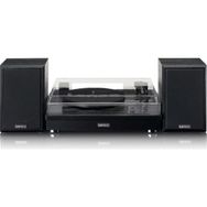 Lenco LS-101 BK Siyah Bluetoothlu Hoparlörlü Ahşap Pikap