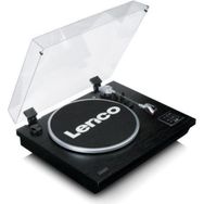 Lenco LS-55 Siyah Ahşap Hoparlörlü Bluetoothlu USB'li MP3E Kayıt Özellikli Plak Çalar Pikap