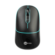 Lenovo Lecoo WS210 Siyah RGB Bluetooth ve Kablosuz Şarj Edilebilir Optik Mouse