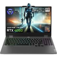 Lenovo LOQ 15AHP9 83DX00B1TRV4 Ryzen 7 8845HS 32GB RAM 2TB SSD RTX 4060 FreeDOS 15.6 inç Oyun Bilgisayarı