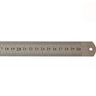 Leo 300x25 mm Çift Taraflı Çelik Cetvel