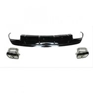 Leon Part Çmk Mercedes W176 12 15 A45 Difüzör Amg Siyah Egzoz Seti