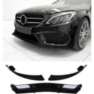 Leon Part Çmk Mercedes W205 2015 2018 C Serisi Parlak Siyah Ön Lip Brabus