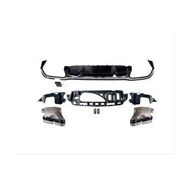 Leon Part Çmk Mercedes W213 E 2021 E63 Difüzör ve Siyah Egzoz Seti