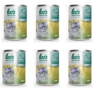 Leo's 6x400 gr Ton Balıklı Parça Etli Soslu Kedi Konservesi