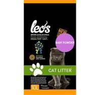 Leo's Cat Litter Baby Powder Kokulu İnce 10 lt Bentonit Kedi Kumu