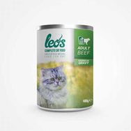 Leo's Sigir Parça Etli Soslu 400 gr Yetişkin Kedi Konservesi