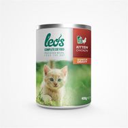 Leo's Tavuk Parça Etli Soslu 400 gr Yavru Kedi Konservesi