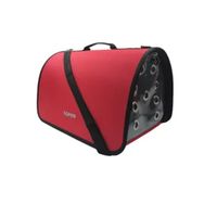 Lepus Şeffaf Fly Bag Kırmızı Large Kedi Köpek Taşıma Çantası