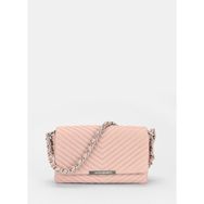 Les Visionnaires IRISQUILTINGSILKYLEATHER9006 Pembe 17x7x25 cm Deri Kadın Çapraz Çanta