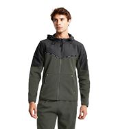 LESCON Erkek Kapüşonlu Sweatshirt, Haki, L Beden