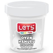 Lets Beyaz 115 gr Şeffaf Bardak Tek Renk Oyun Hamuru