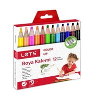 Lets L-4112 12 Renk Yarım Boy Boya Kalemi