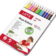 Lets L-4120T 12 Renk Kuru Boya Metal Kutu Tam Boy