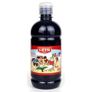 Lets L 5109 Siyah 500 ml Plastik Şişe Guaj Boya