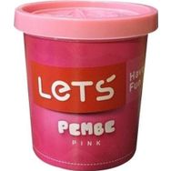 Lets L8440-14 Tek Renk Neon Pembe 115 gr Oyun Hamuru