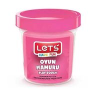 Lets Pembe 115 gr Şeffaf Bardak Tek Renk Oyun Hamuru