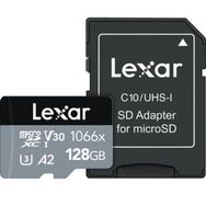 Lexar 128GB High-Performance 1066x microSDXC™ UHS-I, 160MB/s okuma 120MB/s yazma C10 A2 V30 U3 Hafıza Kartı