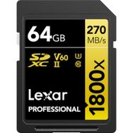 Lexar Gold Series 1800x64 GB SDXC Class 10 UHS-II Hafıza Kartı