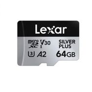 Lexar LMSSIPL064G-BNANG 64 GB MicroSD High Performance Silver Plus MicroSDXC UHS-I Up to 205 MB/s Read 100 MB/s Bellek Kartı