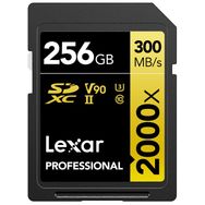 Lexar LSD2000256G-BNNNG 256 GB SD Professional 2000X SDXC UHS-II Cards Up to 300 MB/S Read 260 MB/S Write C10 V Bellek Kartı