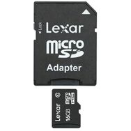 Lexar LSDMI16GABEUC10A 16GB MicroSDHC + SD Adaptör Class 10 Hafıza Kartı