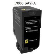 Lexmark CS725-CX725-74C50Y0-CS720 Sarı Muadil Toner