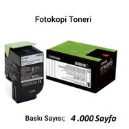 Lexmark CX410 / CX410e / CX410De CX410Dte Orjinal Siyah Toneri