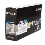 Lexmark X748-X748H1CG Mavi Yüksek Kapasiteli Orijinal Toner