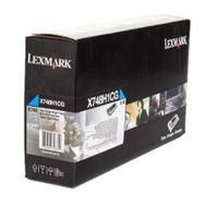 Lexmark X748-X748H1CG Mavi Yüksek Kapasiteli Orijinal Toner