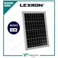 Lexron 12 Watt Monokristal Güneş Paneli
