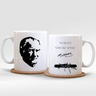 Leydi Collection Atatürk 008 Beyaz Kupa