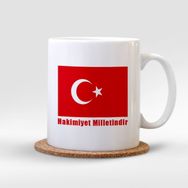 Leydi Collection Hakimiyet Milletindir 001 Beyaz Kupa