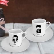 Leydi Collection İkili 6 Türk Kahvesi Fincanı Takımı