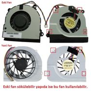 Lg C500-G.AEE5BE1 Versiyon 2 Uyumlu Notebook Fan