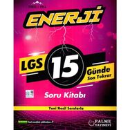 LGS 15 Günde Son Tekrar Enerji Soru Kitabı Palme Yayınları