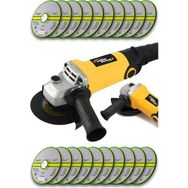 Lieber German Teknoloji Bakır Sargı Devir Ayarlı 3400 W 20 Taş Spiral Avuç Içi Kesme ve Taşlama Makinası