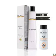 Lilafix 6.11 Yoğun Küllü Koyu Kumral Krem Tüp Boya +20 V Oksidan