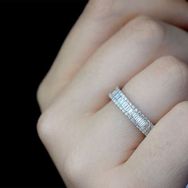 Lilarote Pırlanta 1.68 ct Modern Tasarım Tamtur Baget Pırlanta Yüzük