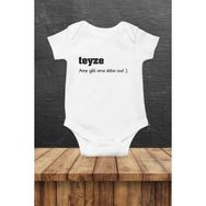 Limon 9 12 Ay Bebek Beyaz Teyze Anne Gibi Ama Daha Cool Baskılı Body Zıbın